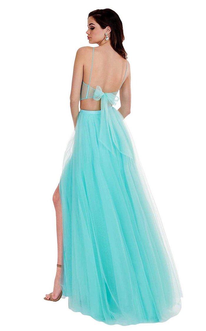 Rachel Allan Prom Halter Long Prom Dress 6596