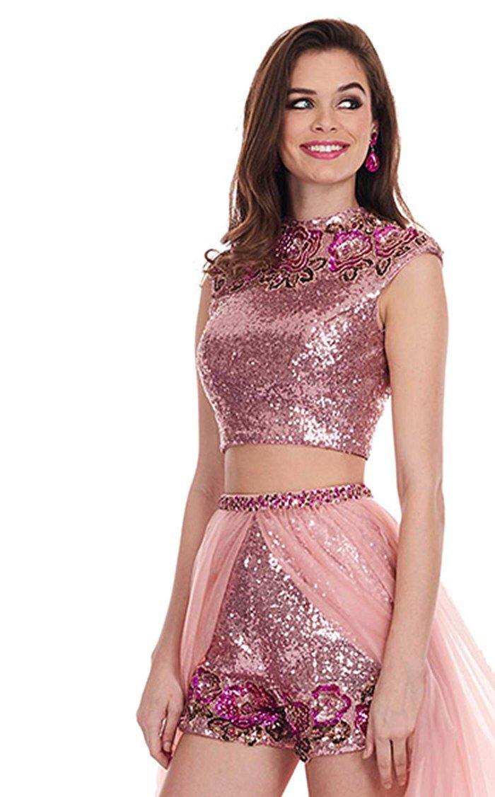 Rachel Allan Prom Long 2 Piece Overskirt Dress 6569