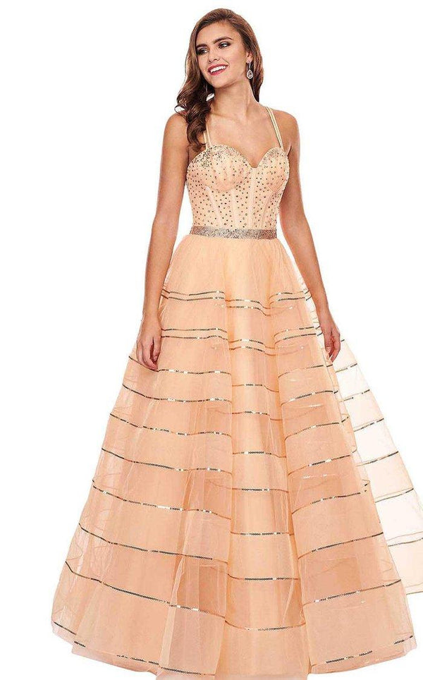 Rachel Allan Prom Long Beaded Ball Gown 6576