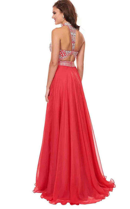 Rachel Allan Prom Long Formal Chiffon Dress 6568 - The Dress Outlet