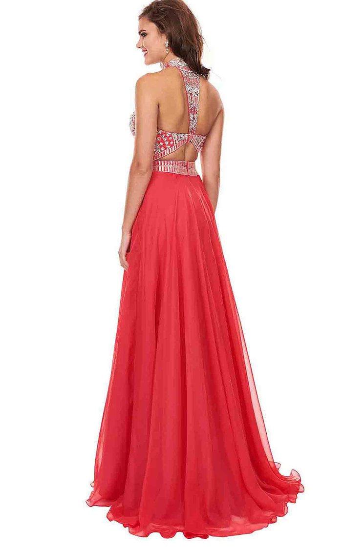 Rachel Allan Prom Long Formal Chiffon Dress 6568
