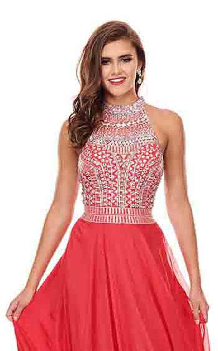 Rachel Allan Prom Long Formal Chiffon Dress 6568