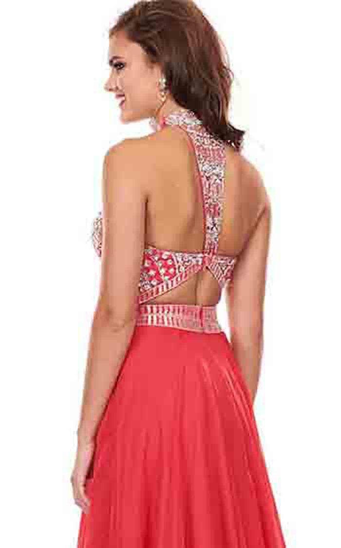 Rachel Allan Prom Long Formal Chiffon Dress 6568