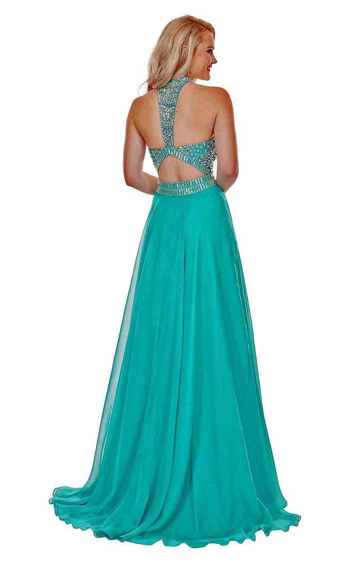 Rachel Allan Prom Long Formal Chiffon Dress 6568