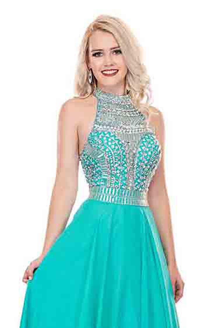 Rachel Allan Prom Long Formal Chiffon Dress 6568