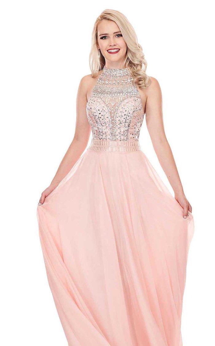 Rachel Allan Prom Long Formal Chiffon Dress 6568