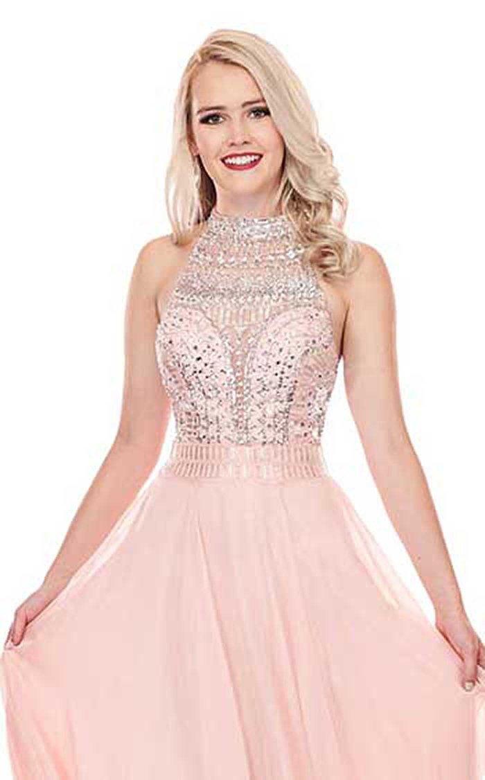 Rachel Allan Prom Long Formal Chiffon Dress 6568