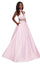 Rachel Allan Prom Long Halter Beaded Dress 6528 - The Dress Outlet