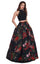 Rachel Allan Prom Long Halter Floral Ball Gown 6504 - The Dress Outlet
