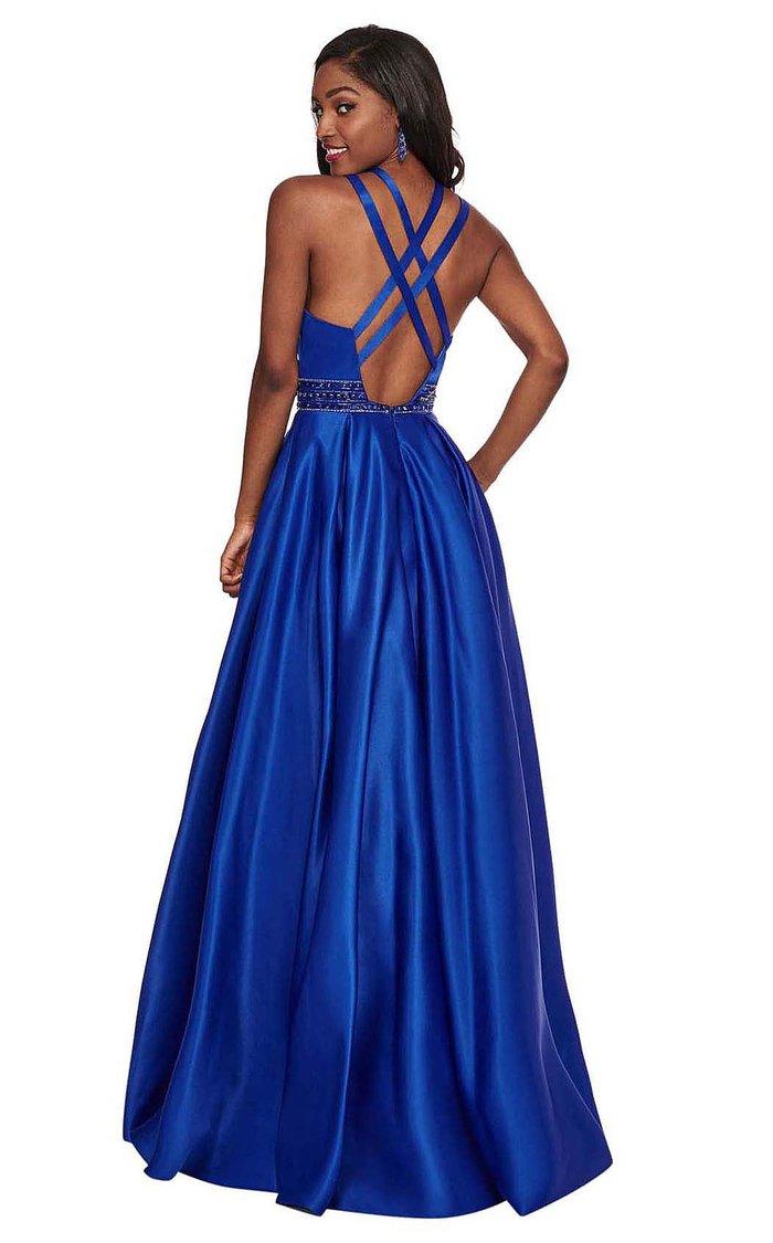 Rachel Allan Prom Long Halter Formal Dress 6464