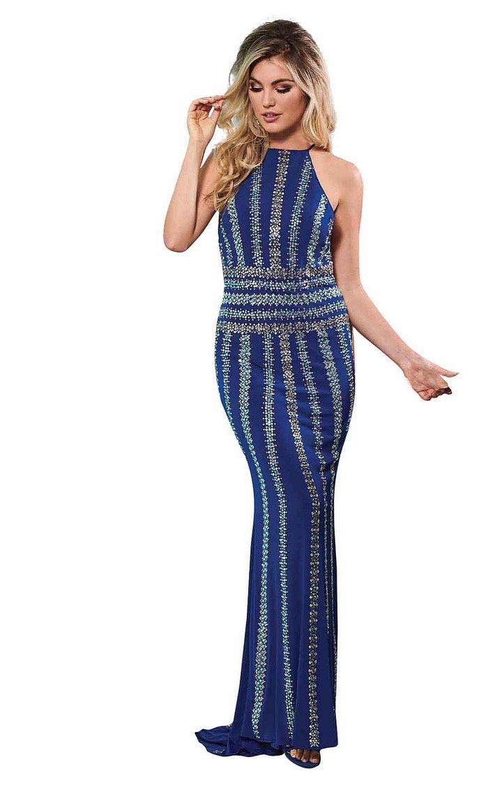 Rachel Allan Long Sleeve Formal Fitted Dress 8285 main image 0