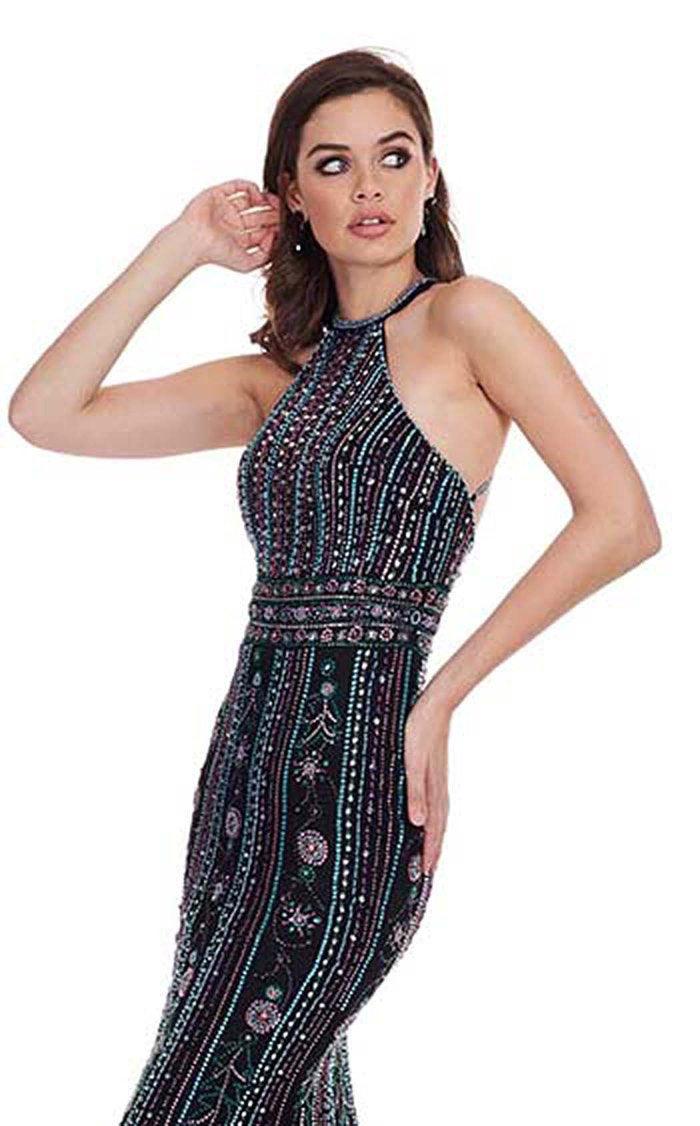 Rachel Allan Prom Long Halter Formal Dress 6625