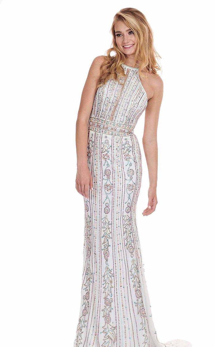 Rachel Allan Prom Long Halter Formal Dress 6625