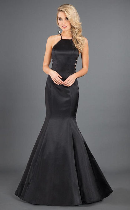 Rachel Allan Prom Long Halter Mermaid Dress 8280 - The Dress Outlet