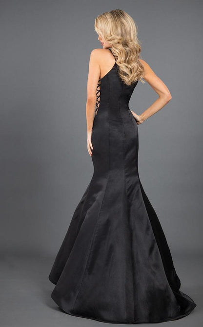 Rachel Allan Prom Long Halter Mermaid Dress 8280 - The Dress Outlet