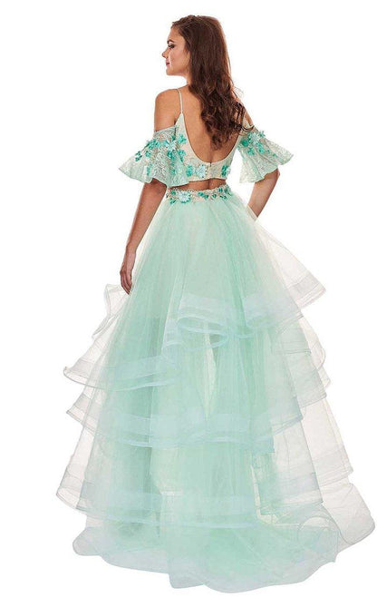 Rachel Allan Prom Long Off Shoulder Ball Gown 6476 - The Dress Outlet