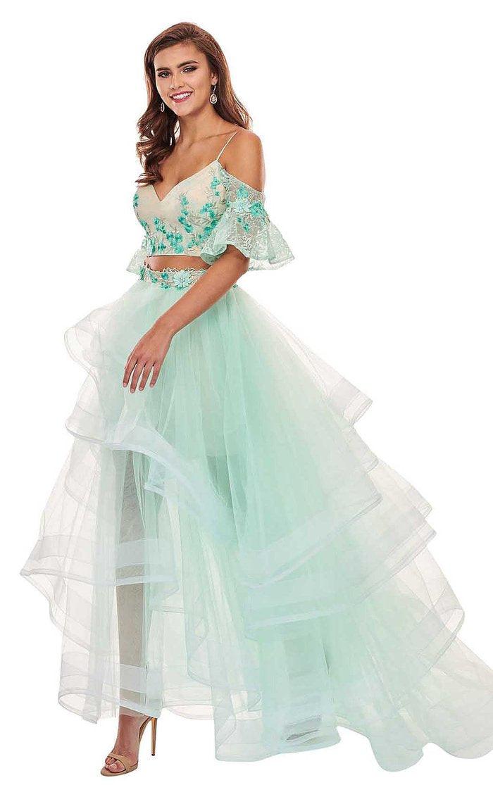 Rachel Allan Prom Long Off Shoulder Ball Gown 6476