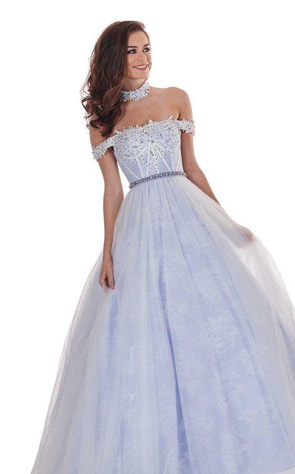 Rachel Allan Prom Long Off Shoulder Ball Gown 6516 - The Dress Outlet