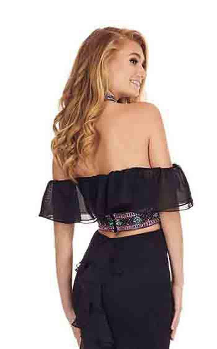 Rachel Allan Prom Long Off Shoulder Lace Dress 6563