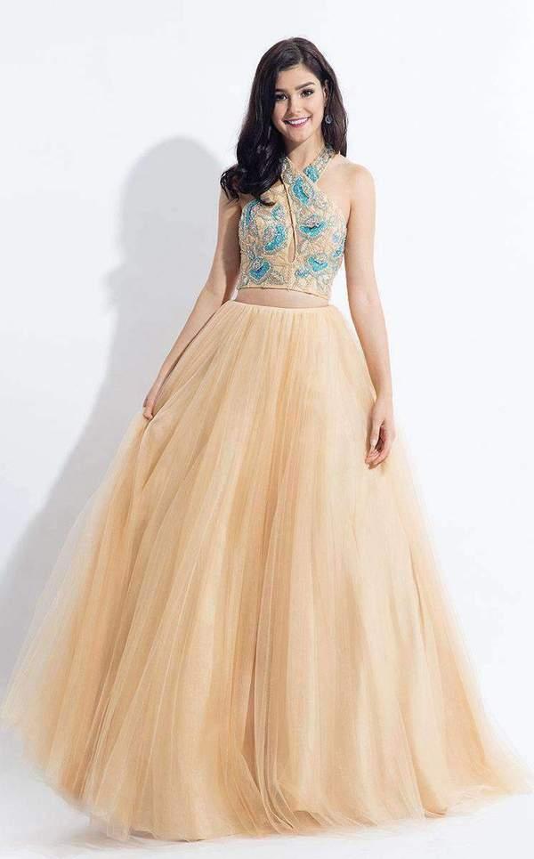 Rachel Allan Prom Long Two Piece Ball Gown 6155 | The Dress Outlet Rachel Allan Prom Long Two Piece Ball Gown 6155 | The Dress Outlet