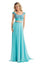 Rachel Allan Prom Long Two Piece Floral Dress 6130 - The Dress Outlet