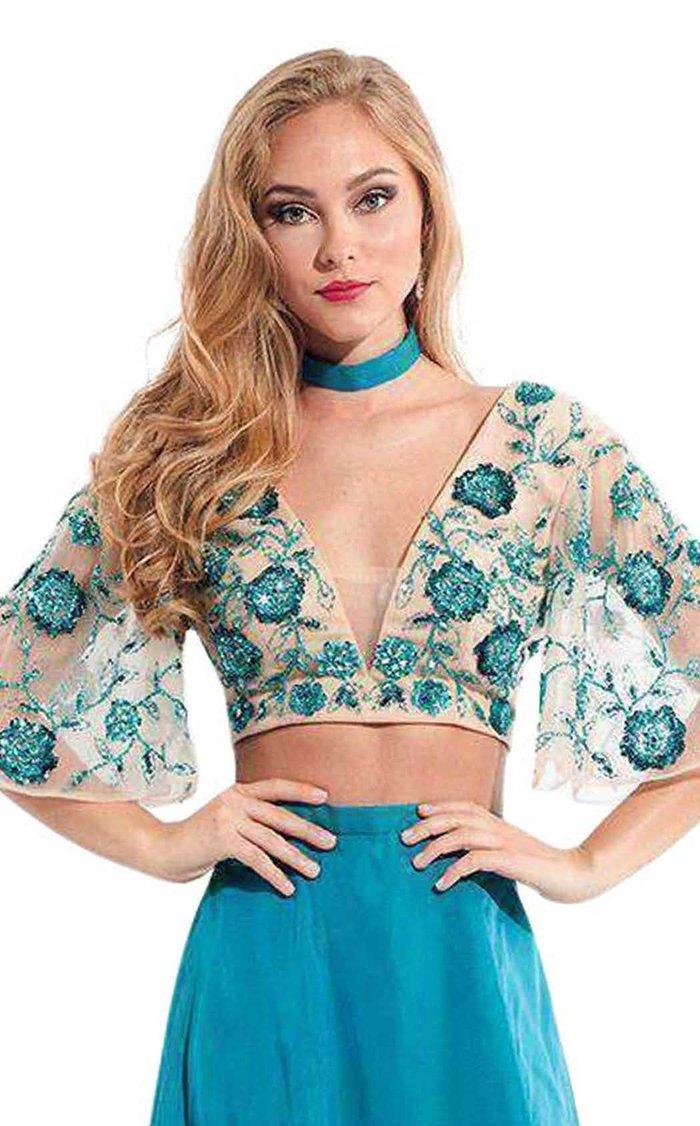 Rachel Allan Prom Long Two Piece Formal Dress 6157
