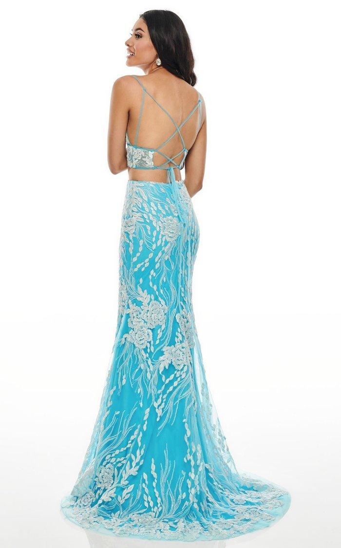 Rachel Allan Prom Long Two Piece Formal Gown 7072CL - The Dress Outlet