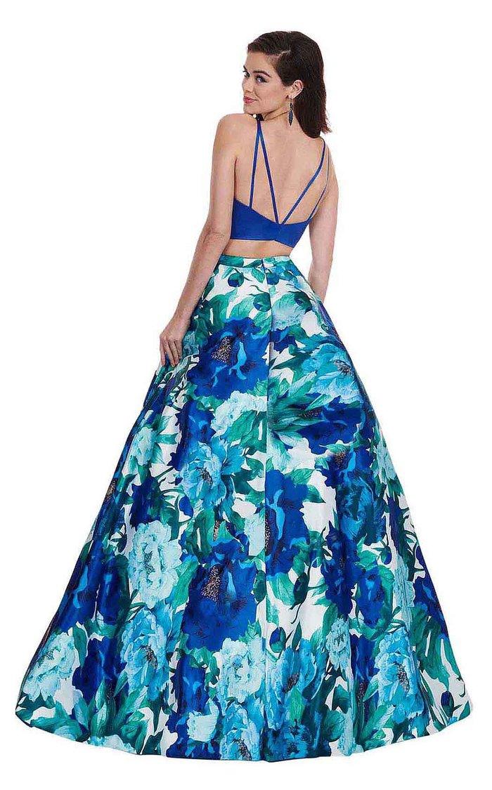 Rachel Allan Prom Long Two Piece Halter Dress 6438