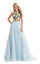 Rachel Allan Prom Long Two Piece Halter Gown 6151 - The Dress Outlet