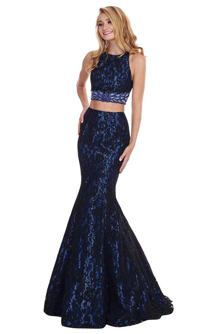 Rachel Allan Prom Long Two Piece Mermaid Dress 6578 - The Dress Outlet