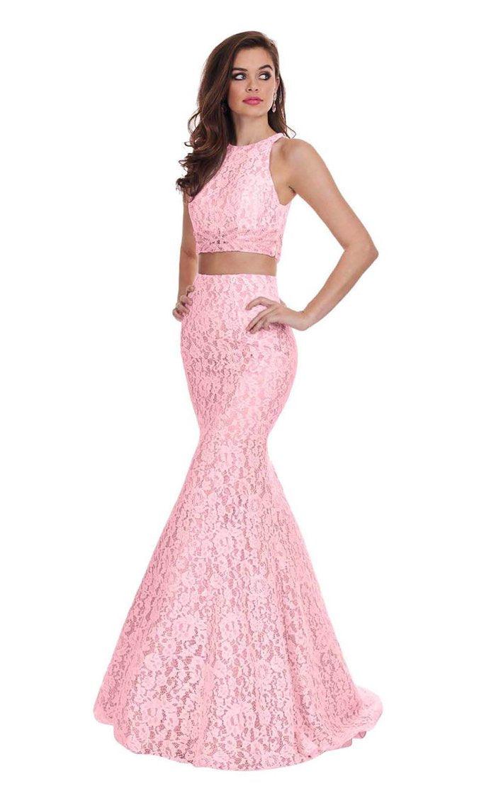 Rachel Allan Prom Long Two Piece Mermaid Dress 6578