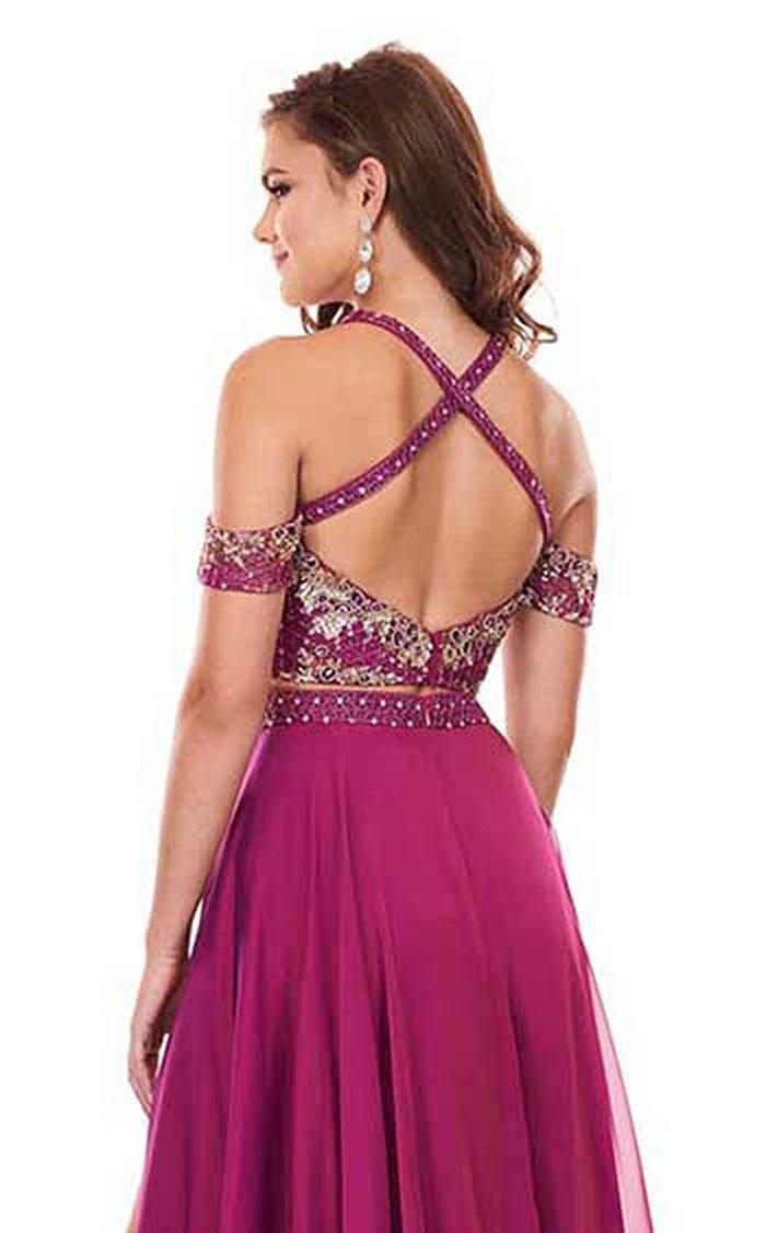 Rachel Allan Prom Off Shoulder Long Dress 6411