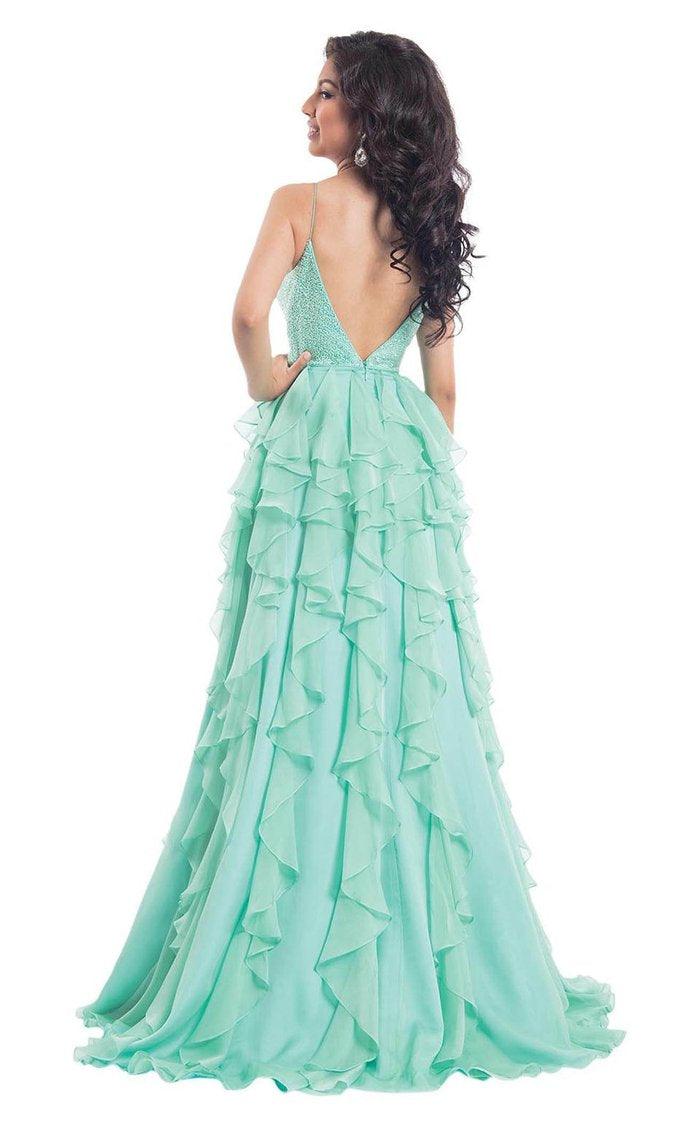 Rachel Allan Prom Spaghetti Strap Long Dress 6092