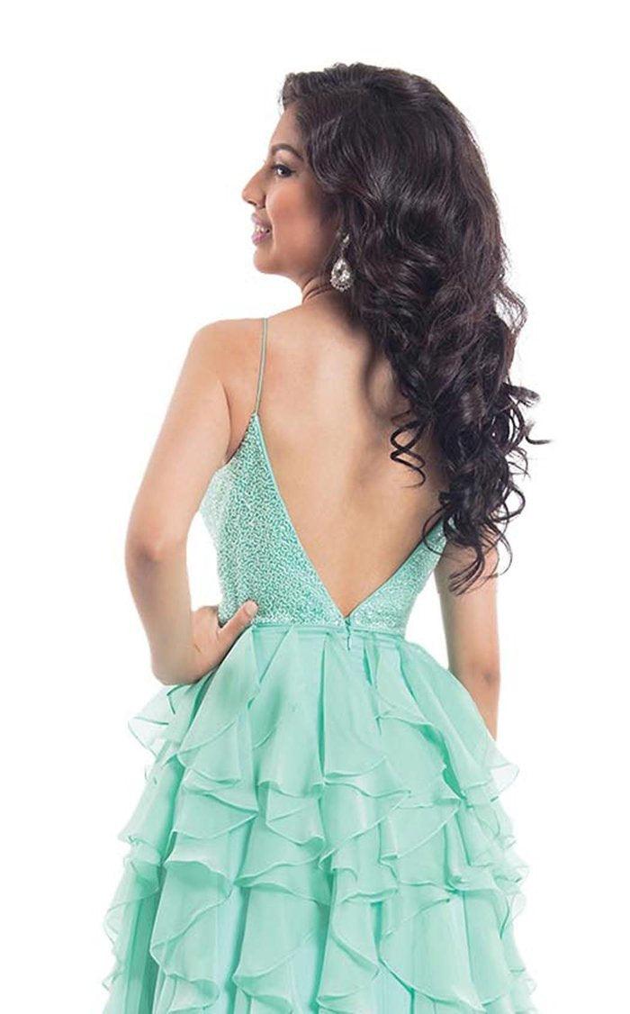 Rachel Allan Prom Spaghetti Strap Long Dress 6092 - The Dress Outlet