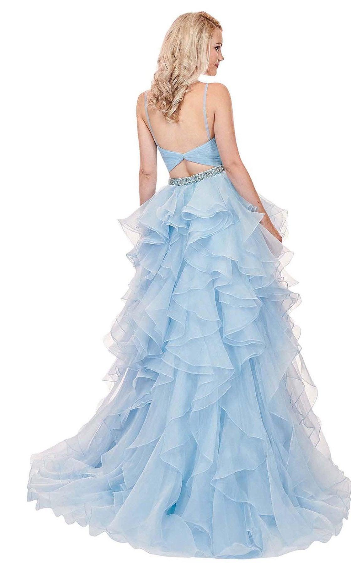 Rachel Allan Prom Spaghetti Strap Long Dress 6498