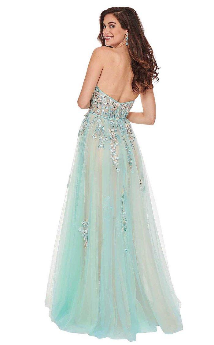 Rachel Allan Prom Strapless Long Formal Dress 6474