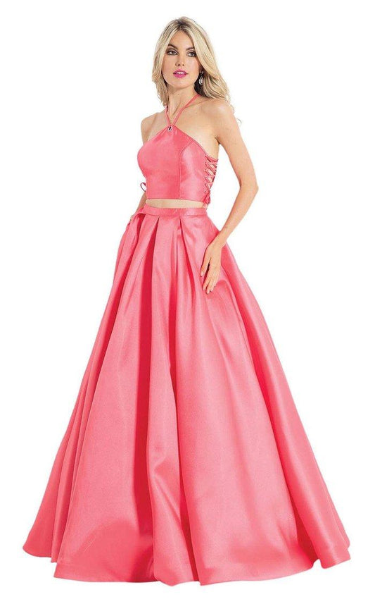 Rachel Allan Prom Two Piece Long ball Gown 6040 - The Dress Outlet