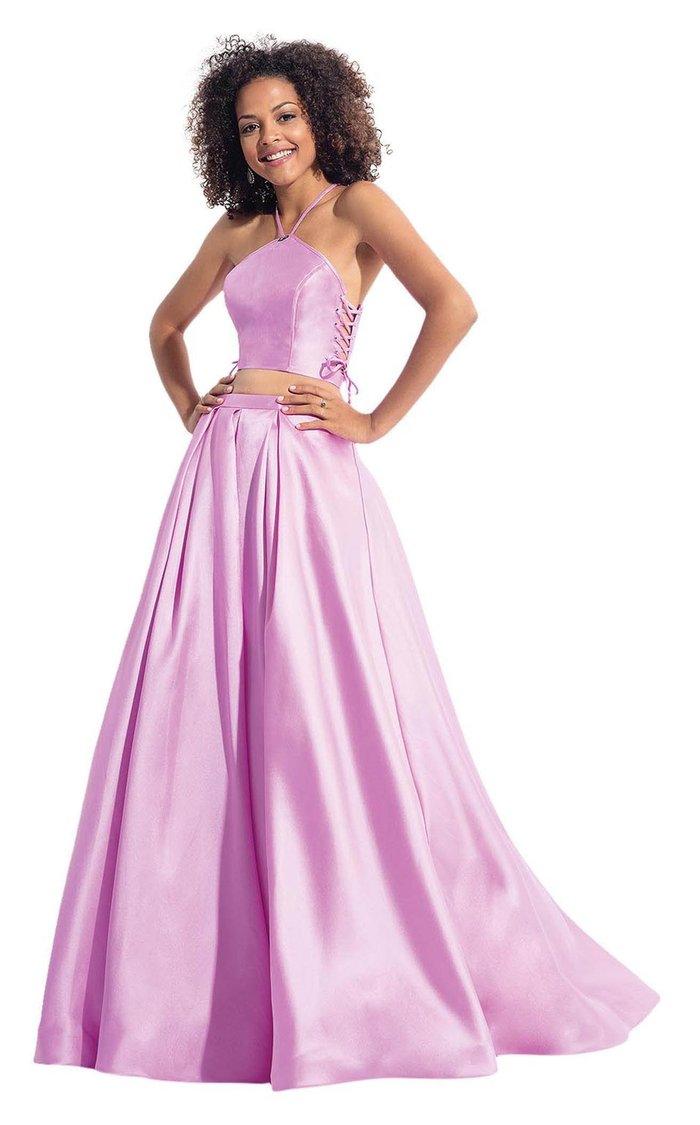 Rachel Allan Prom Two Piece Long ball Gown 6040 - The Dress Outlet