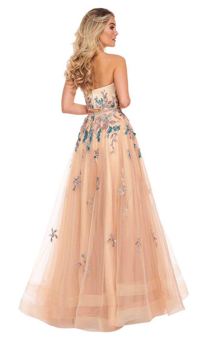 Rachel Allan Prom Two Piece Long Ball Gown 6428