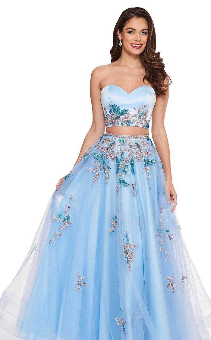 Rachel Allan Prom Two Piece Long Ball Gown 6428