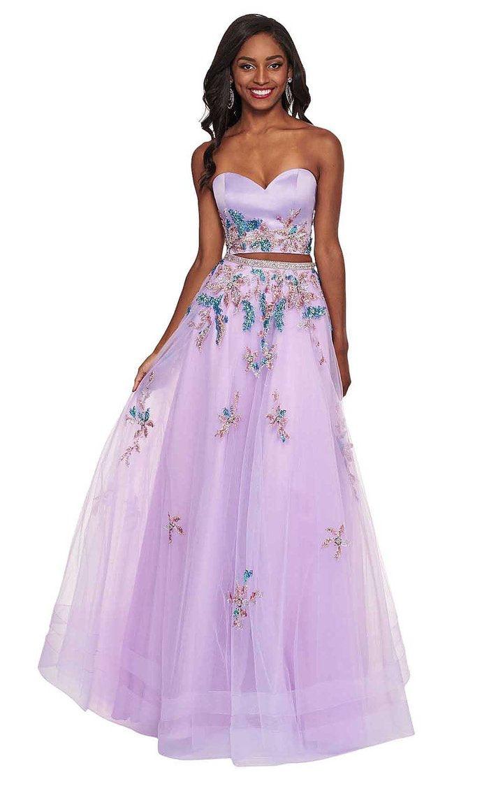 Rachel Allan Prom Two Piece Long Ball Gown 6428