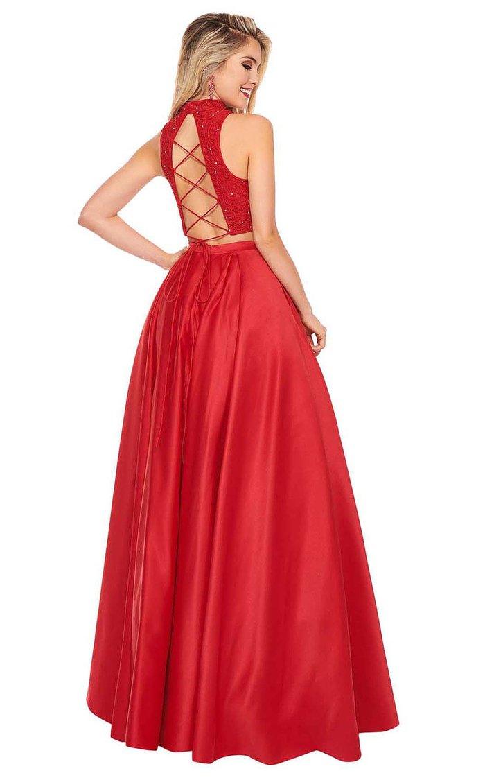 Rachel Allan Prom Two Piece Long Ball Gown 6542