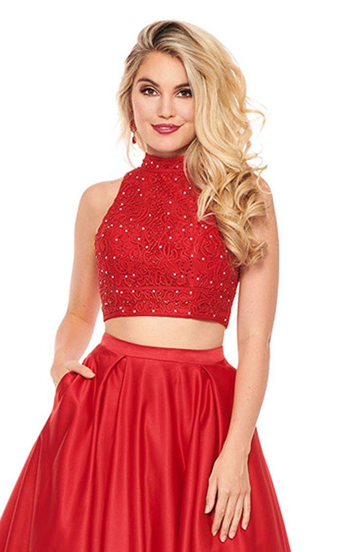 Rachel Allan Prom Two Piece Long Ball Gown 6542