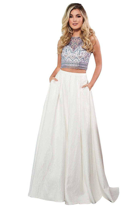 Rachel Allan Prom Two Piece Long Ball Gown 6632 - The Dress Outlet