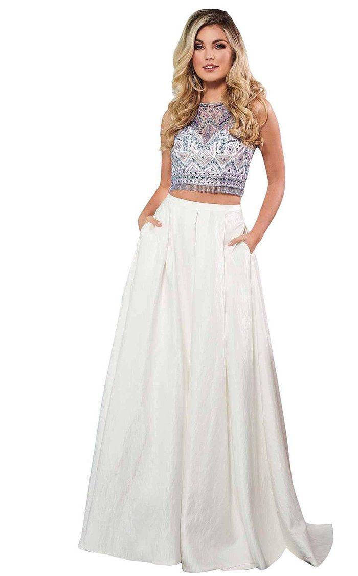 Rachel Allan Prom Two Piece Long Ball Gown 6632