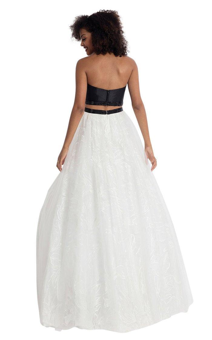 Rachel Allan Prom Two Piece Long Formal Dress 6096