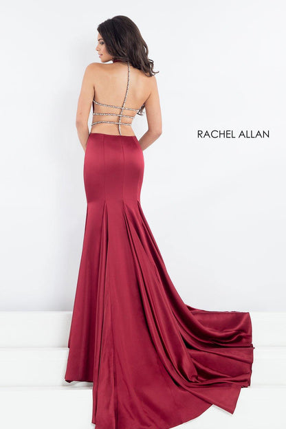 Rachel Allan Sexy Long Fitted Prom Dress - The Dress Outlet