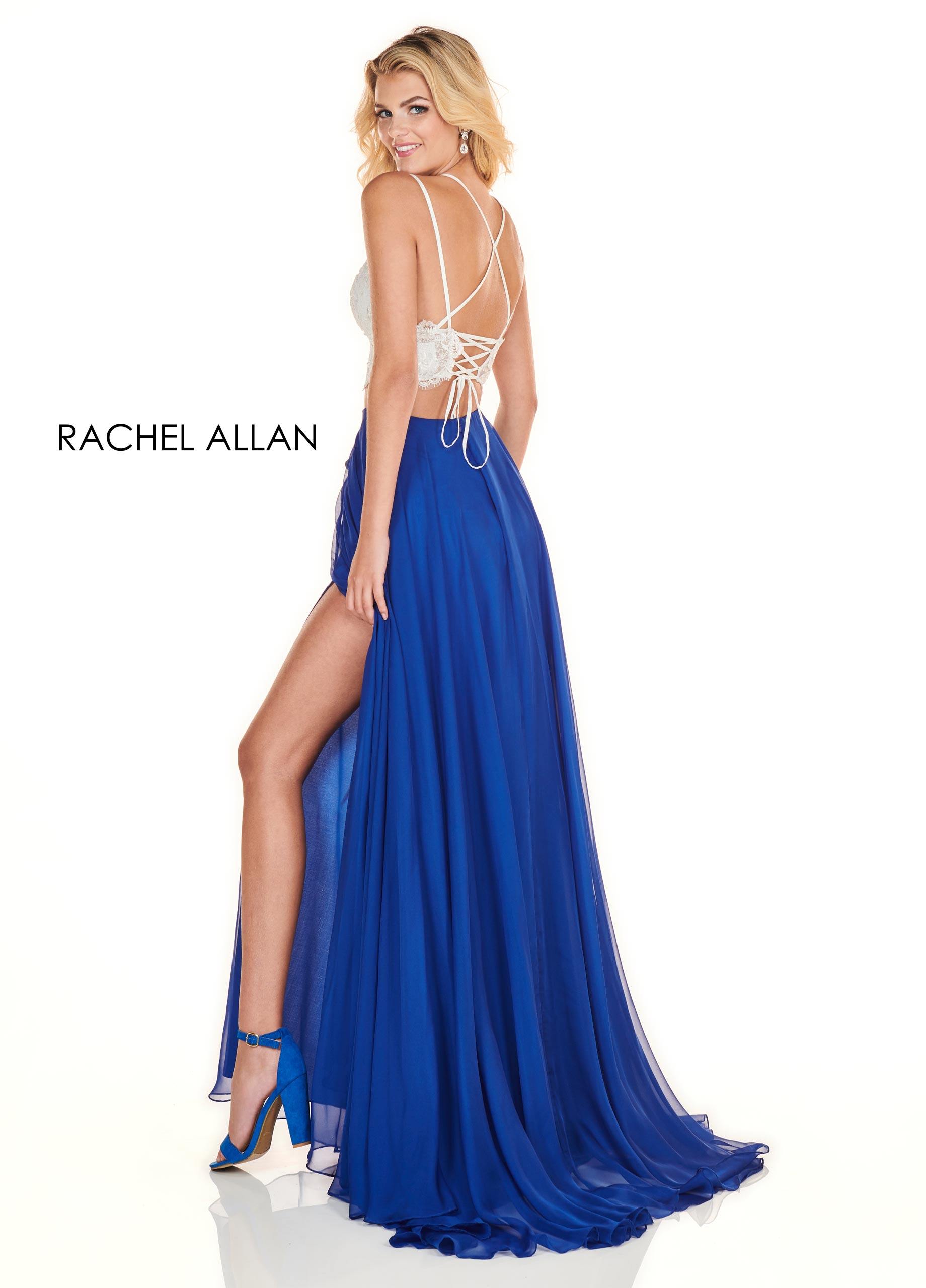 Rachel Allan Sexy Two Piece Long Prom Dress