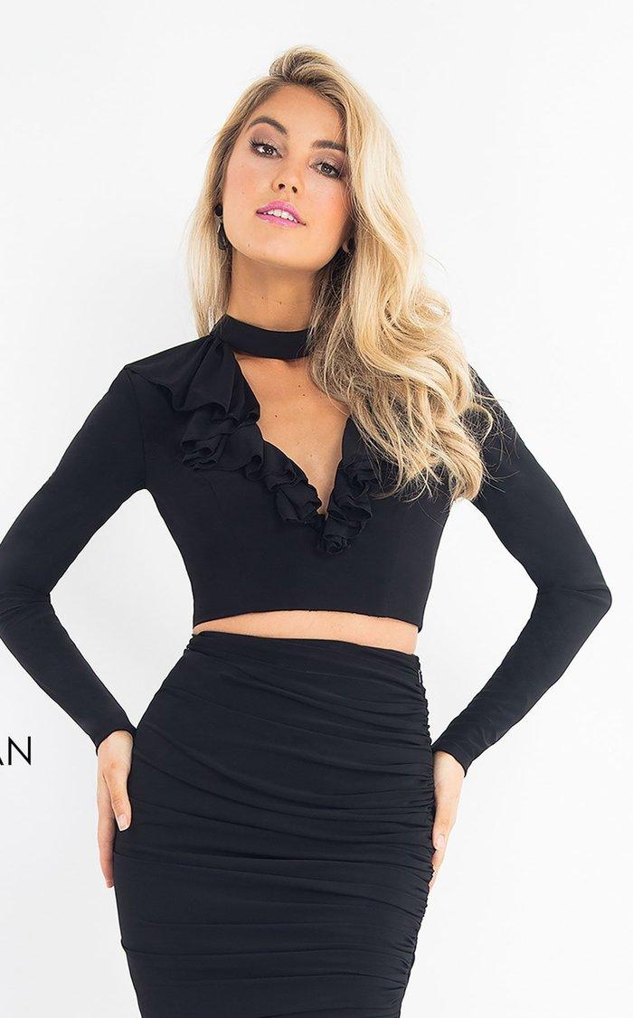 Rachel Allan Short Formal Long Sleeve Dress L1200