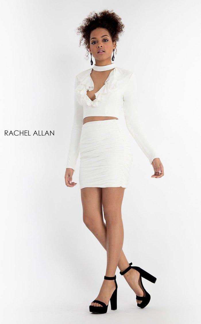 Rachel Allan Short Formal Long Sleeve Dress L1200